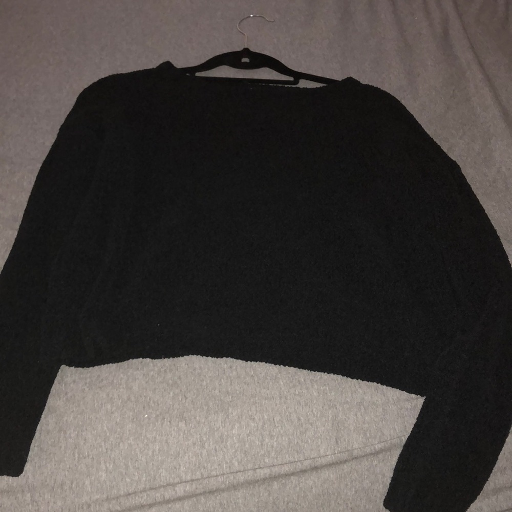 H&M cropped black sweater, lightly worn
